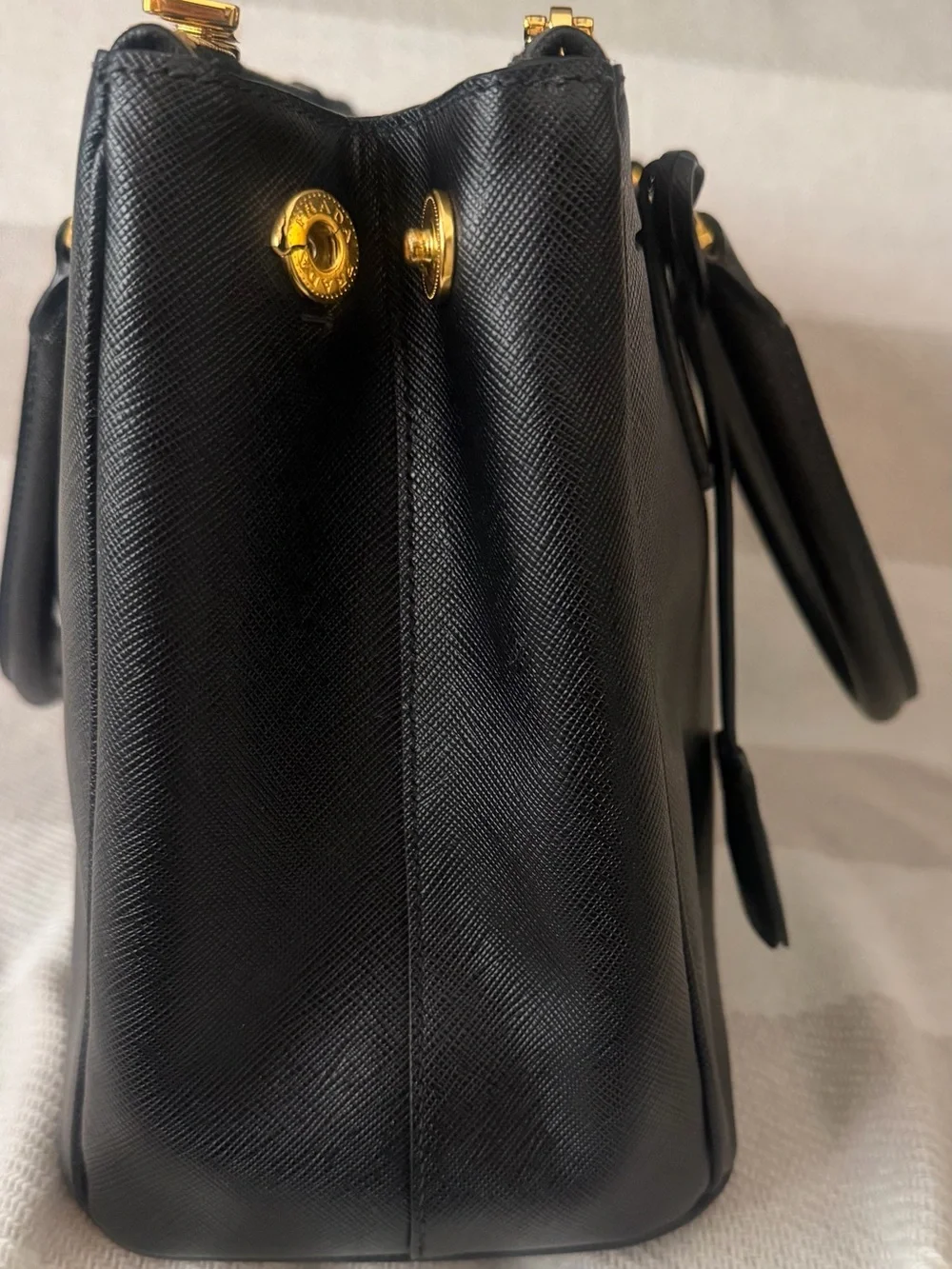 Prada Black Saffiano Galeria Bag